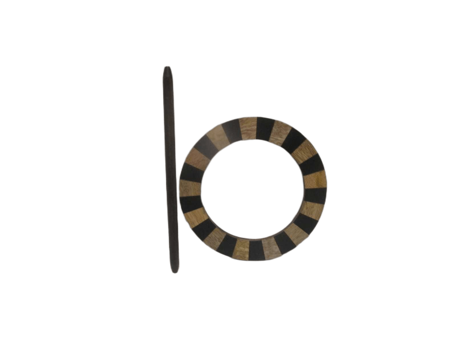 Wooden&horn Round Embrasse Each Pc In Pvc And Headed 1cl=