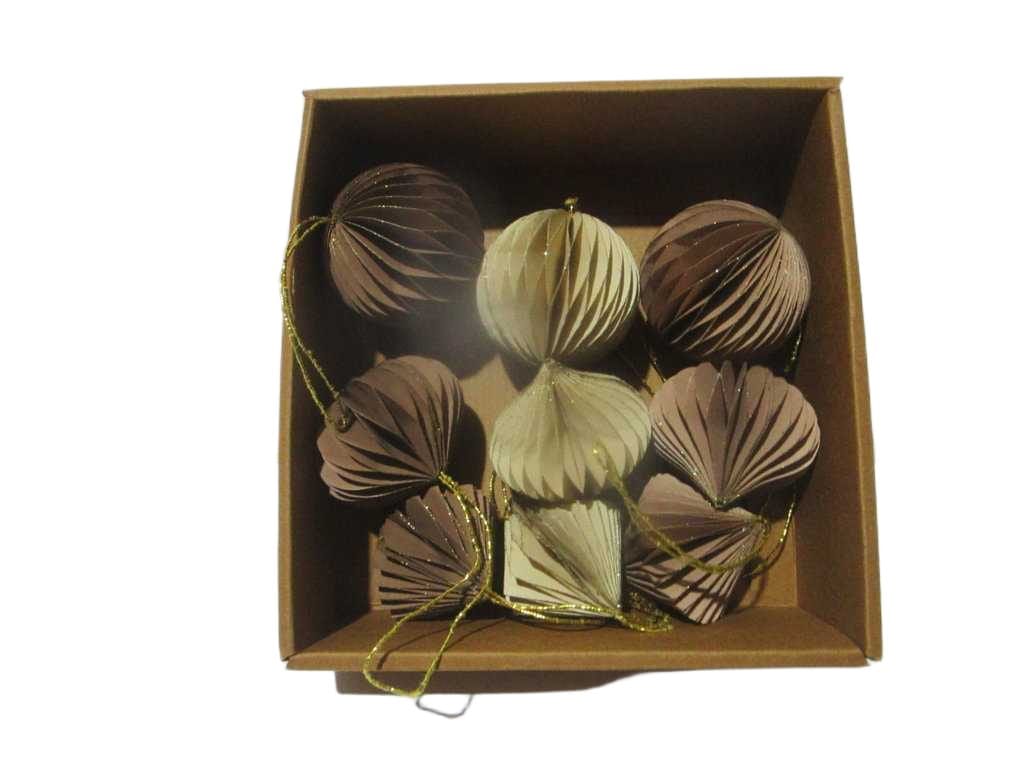 Ball Paper 60mm Set9 Hangdeco