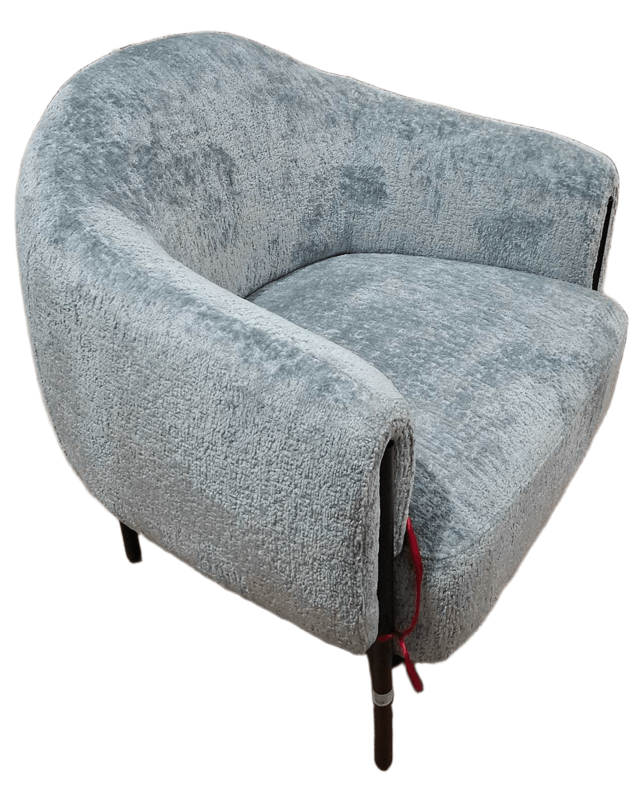 Armchair Fabric Cloud Blue Metal Legs Kd Black 85x79x80 Cat5 G0602160