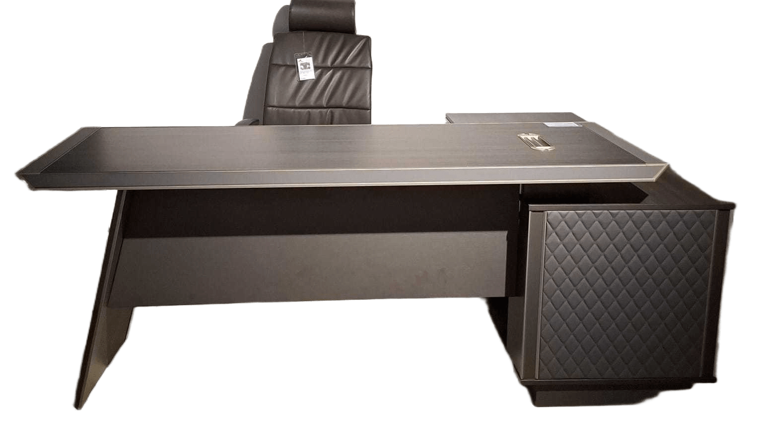Executive Desk Purple Teak Melamine 2000w*1660d*750h