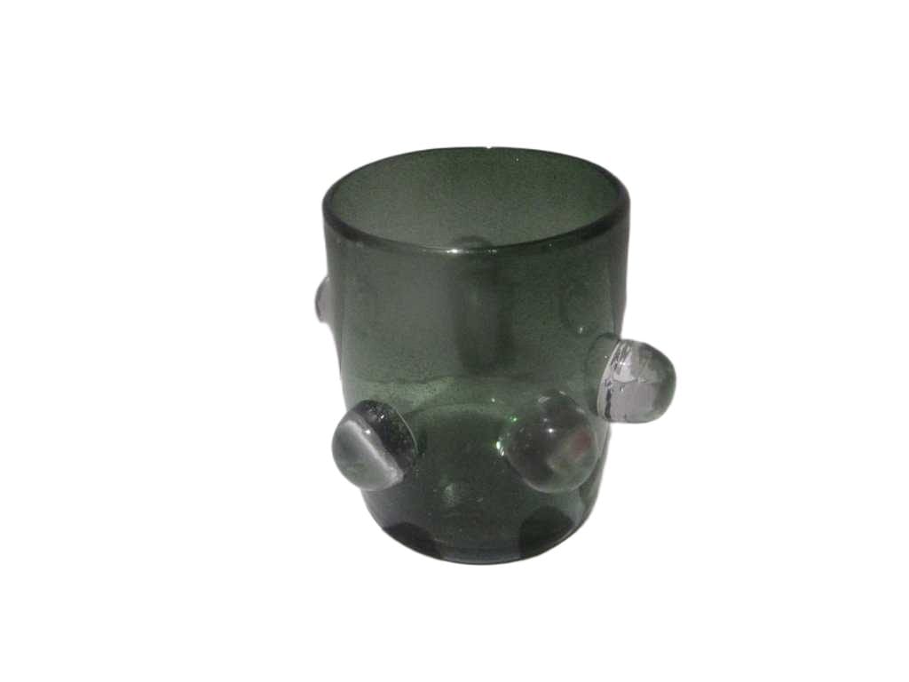 Vase Glass With Trans Ball Handle 'green '240x205