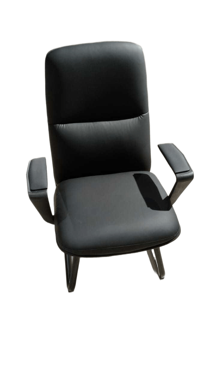 Office Visitor Chair Pu Black 2023-70 70x107x63 2cl 2ac