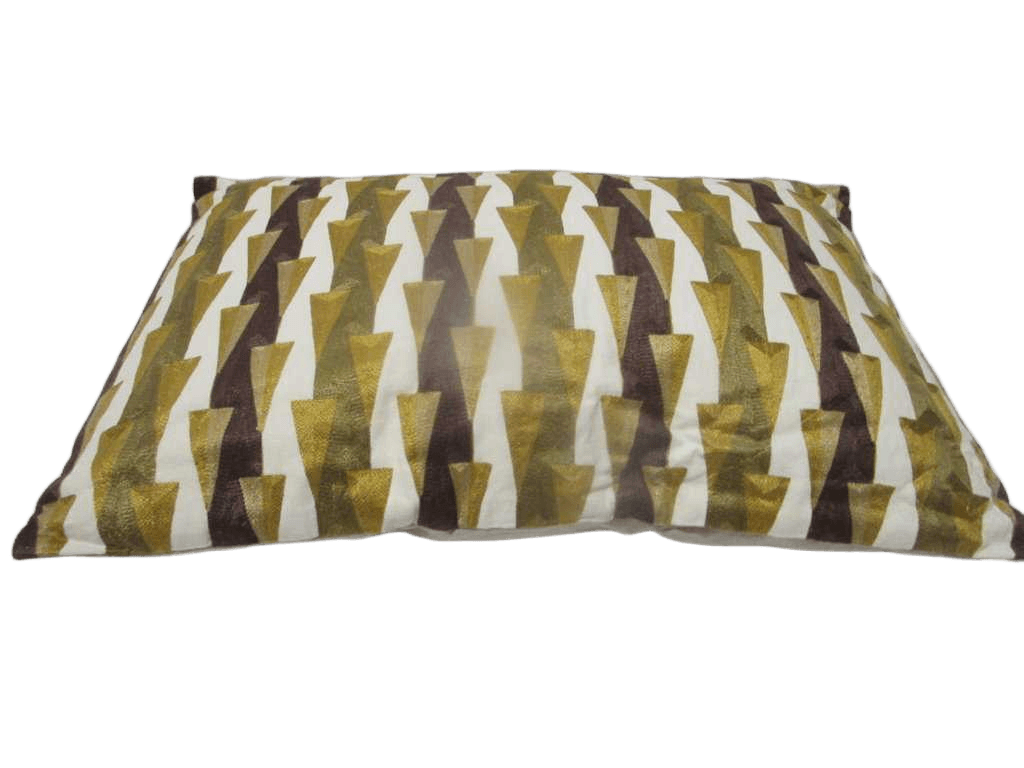 Cushion 100% Cotton With Machine Embrodery With Filling 575 Gr Vacuum Pack
