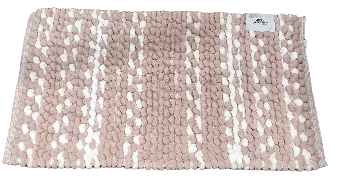 Bath Mat 1900 Gsm Microchenille Cotton Bouble With Spray Latex Baking And Woven