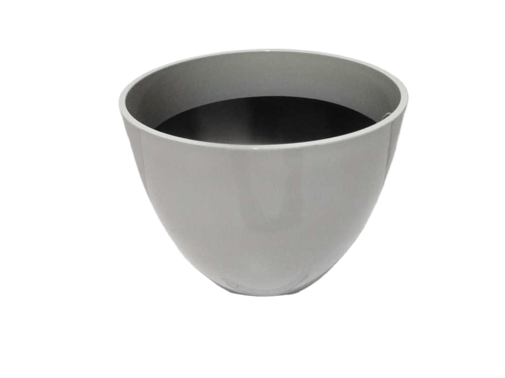 Flower Pot Balas Pp With Hole+plug 1060g 100% Recyclable White Dia37xh33