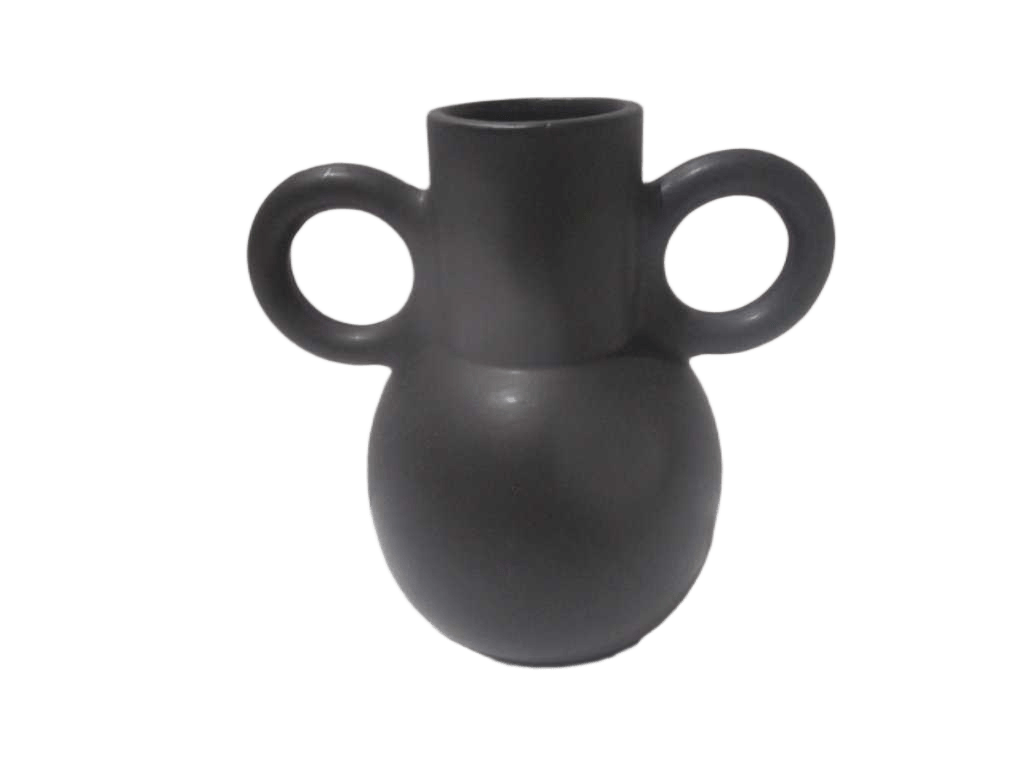 Vase Cmrc Olm Black H22