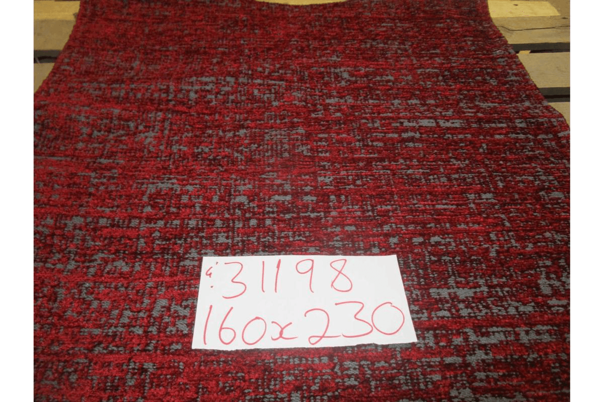 Carpet Atlas Red 25 40% Polyester 60% Cotton 1200 Gr / 5mm Size:160x230