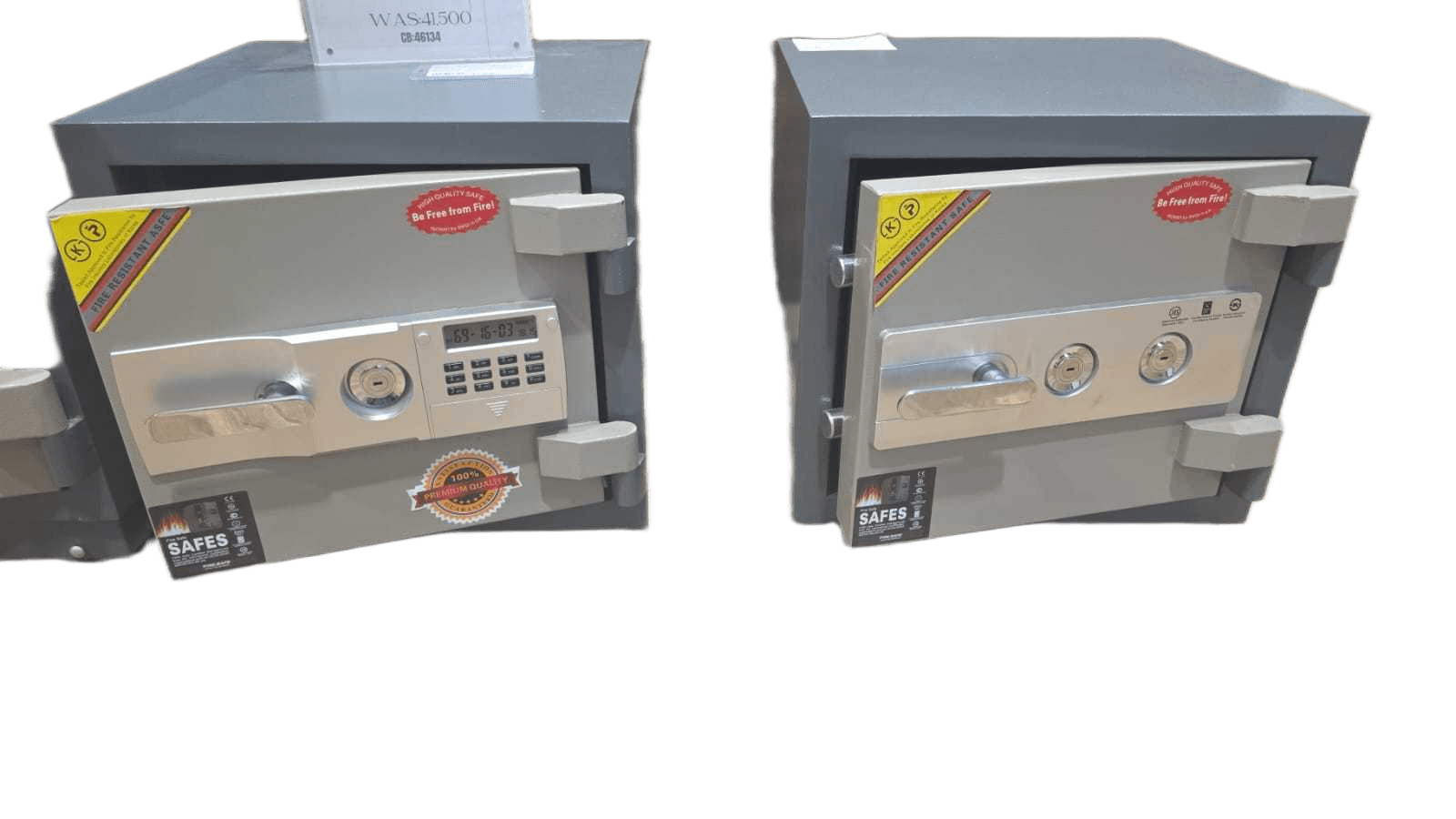 Safe Fire Resistant Safe With Digital+fireproof Key(2pcs) Emergency Lock Position(2pcs Keys) 2000?, 2hours 1 Shelf Insidegrey 420*450*400 60 Kg