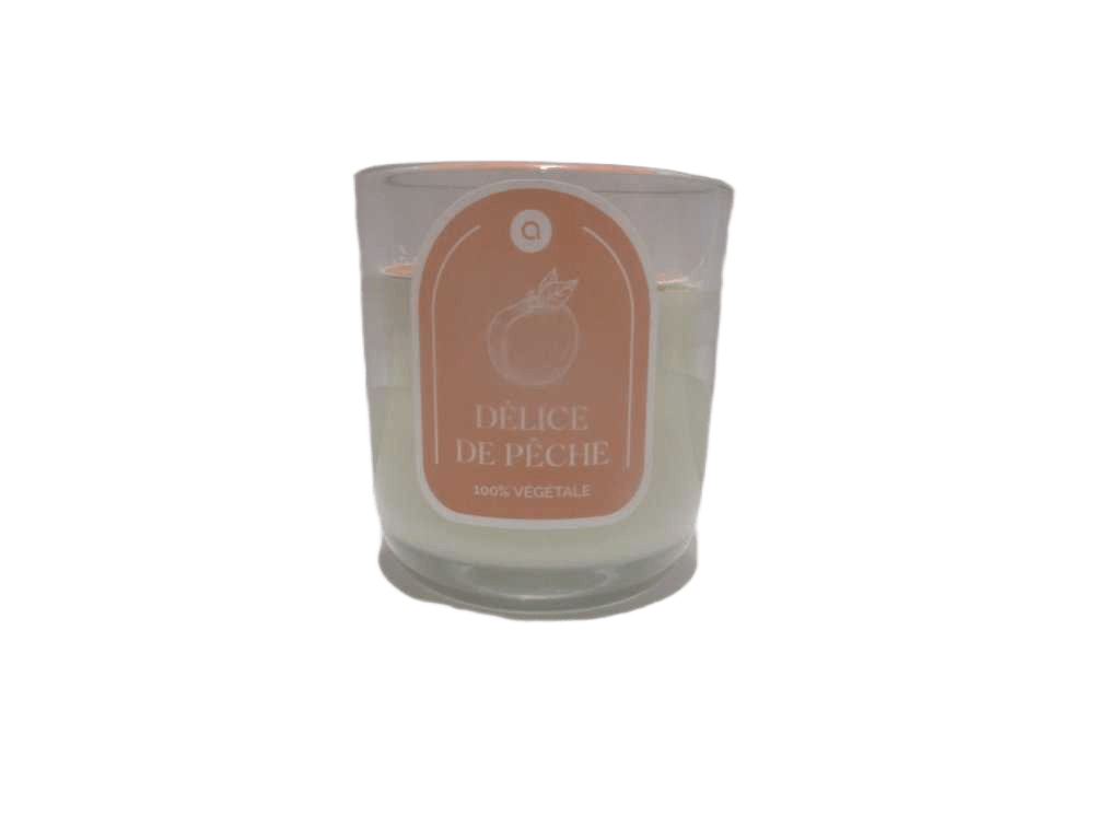Candle 210g Peach Floa Gl Sct