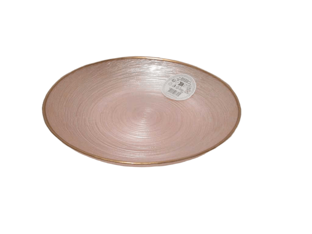 Bowl Glass Dia 21cm Pink Color