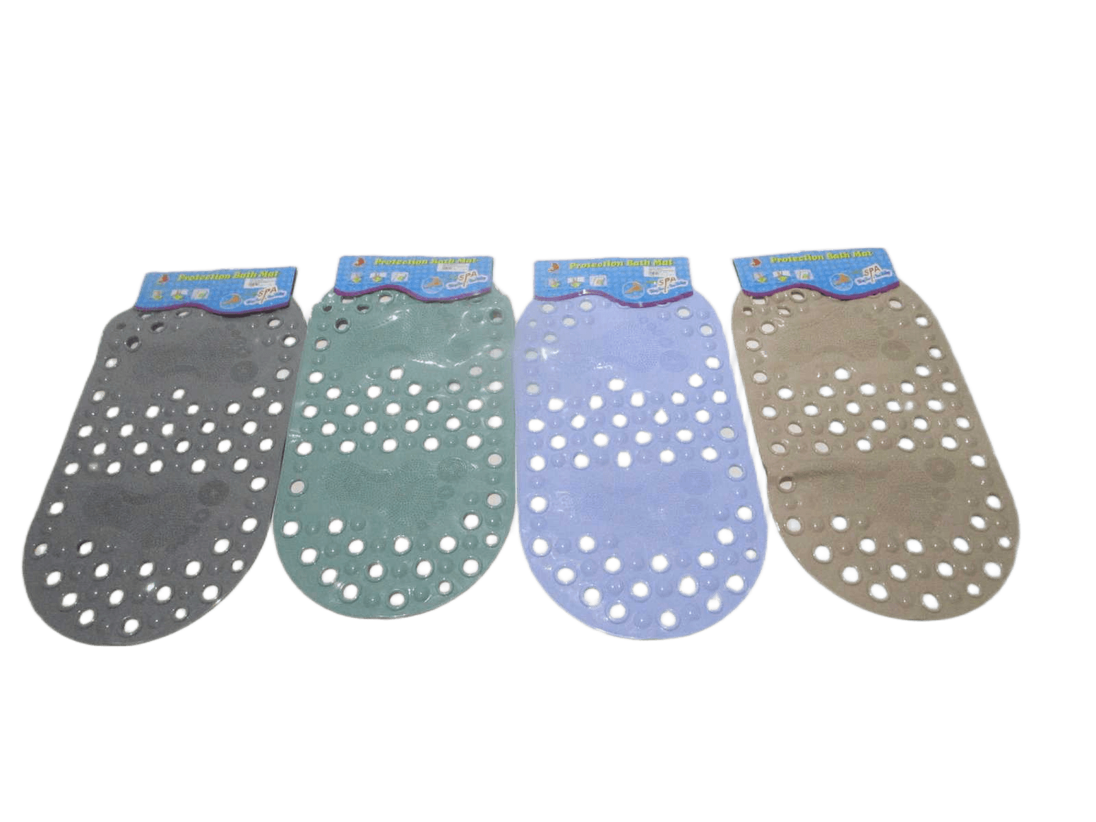 Protection Bathe Mate Pvc 4col Ass 300g/Pc Gray+taupe+green+white 64x33