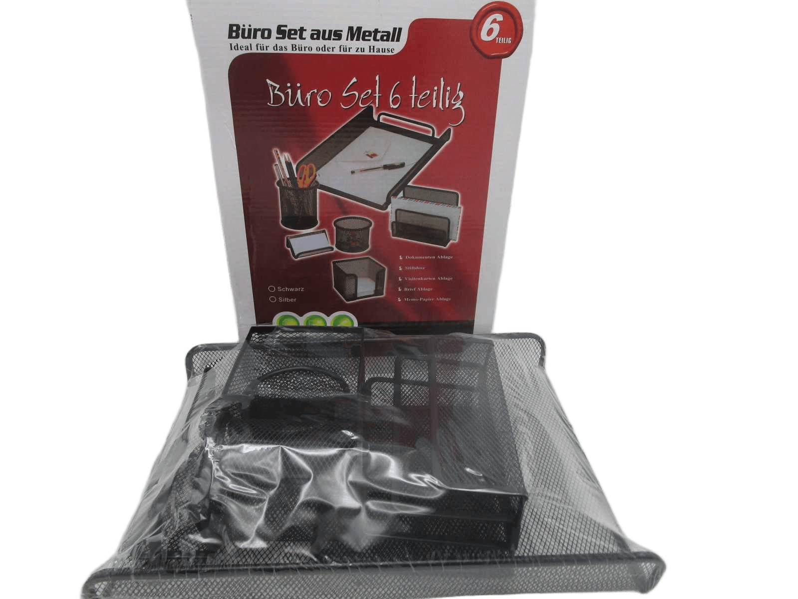 Stationary Office Set Black 34.5x24.5x5.5 17x8x13.5 10x10x6 9x9.8 10x7x5 3.8x9.8