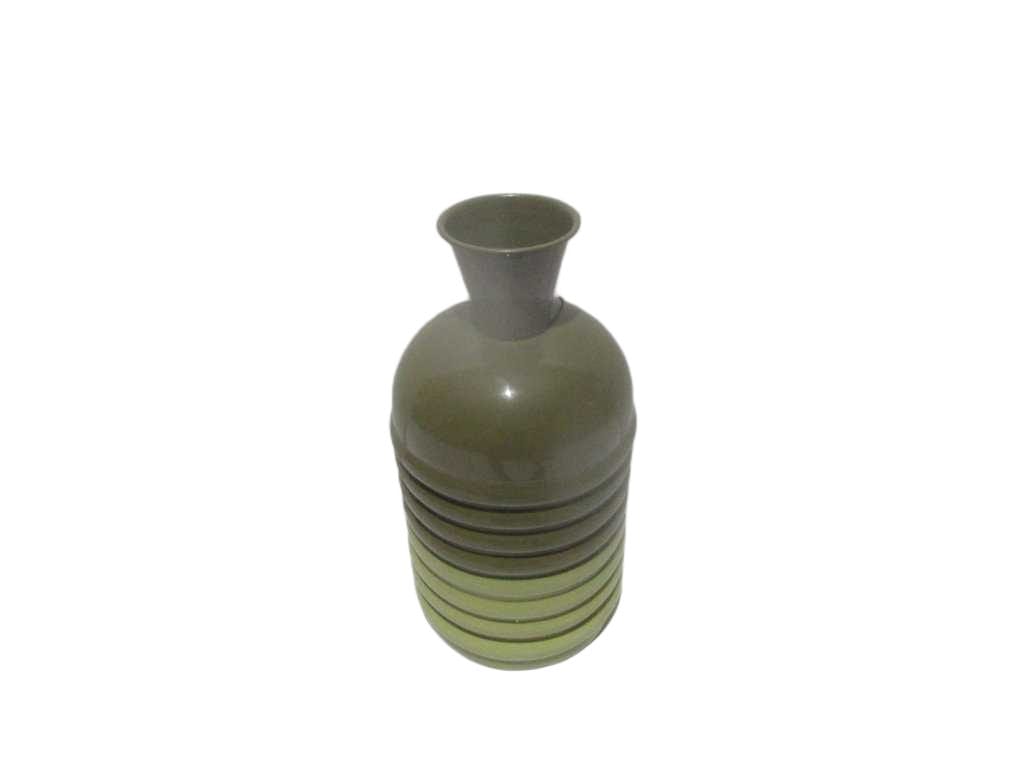 Vase 100% Iron Shinny Bi Color Grey
