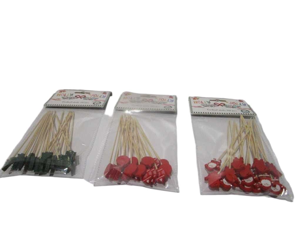 Cocktail Stick Set 20pcs 3ass