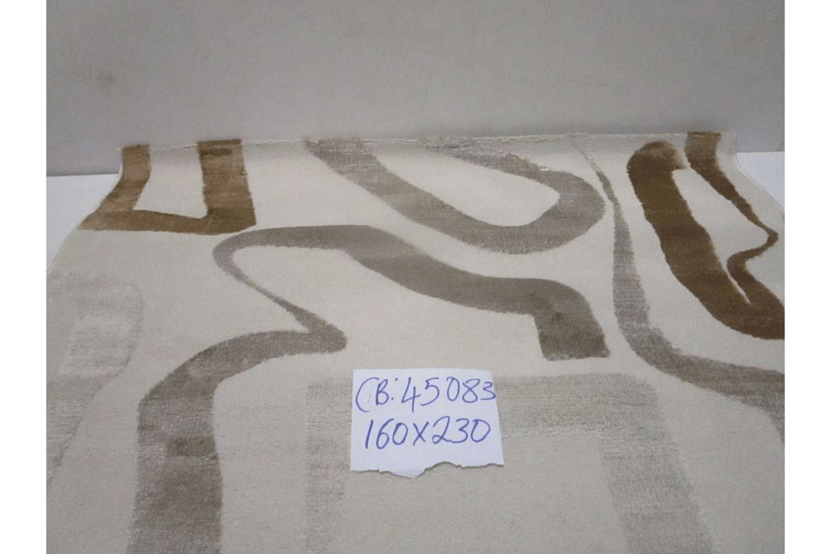 Carpet Cream Modda (D001) Headset + Polyester 224.000 Pts/M2 Pile Hight : 12 Mm 2000gsm Pp Polyster 160x230 Cm