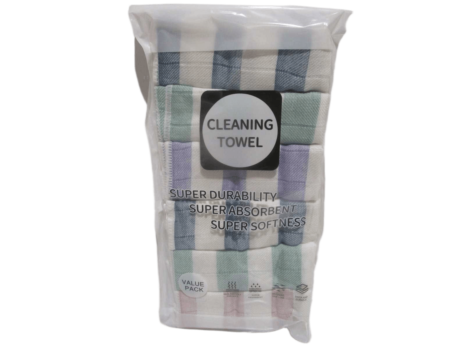 6pcs Towel Set 27.3g/Pcs 80%cotton+20%polyester Packing Plastic Random Ass 30*30cm 1cl=