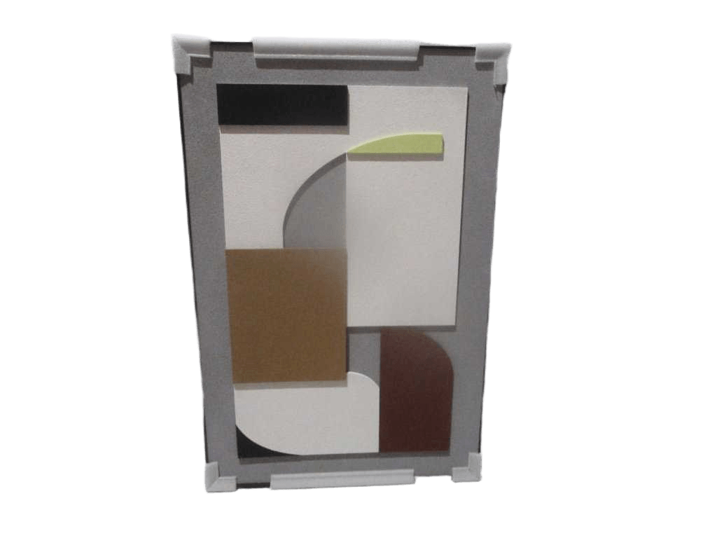 Tableau 3d Sandstone Carving Thickness: 3.5cm Alu Black Frame Mdf Back Opp Bag+foam 80x120