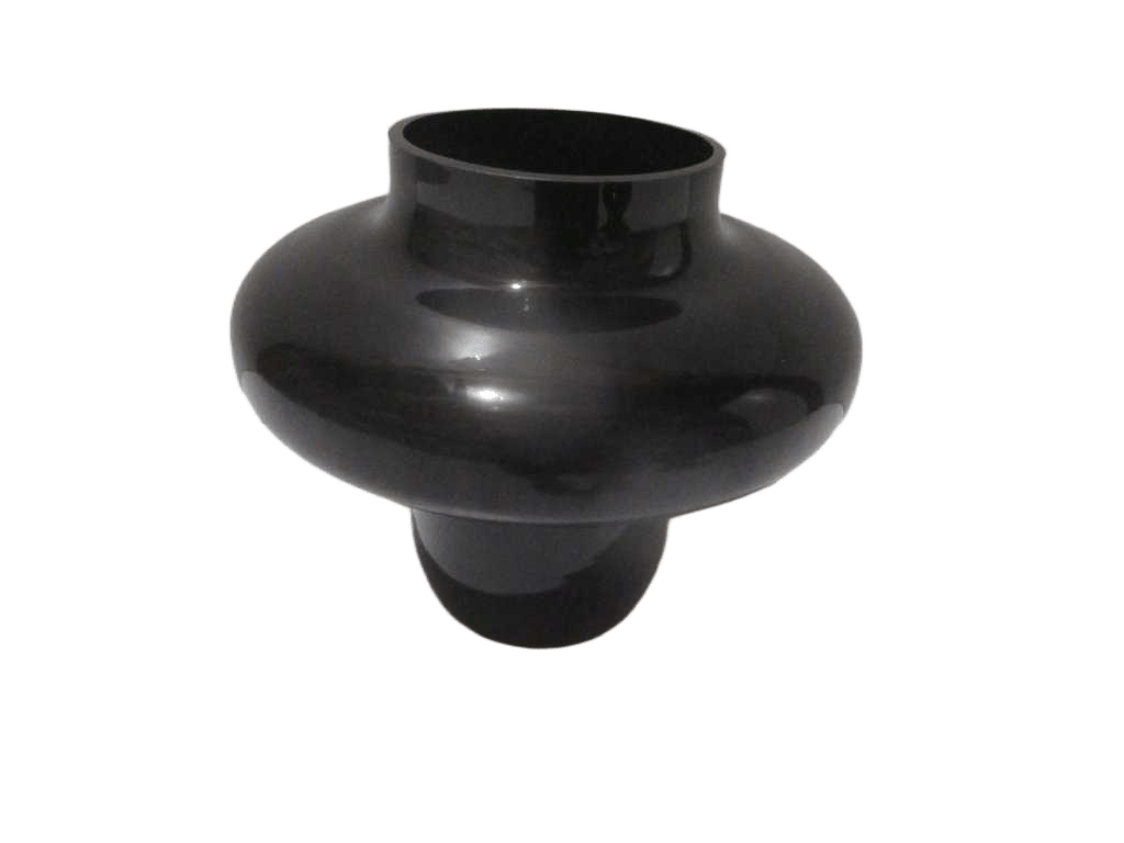 Vase Glass Black 16.8*30