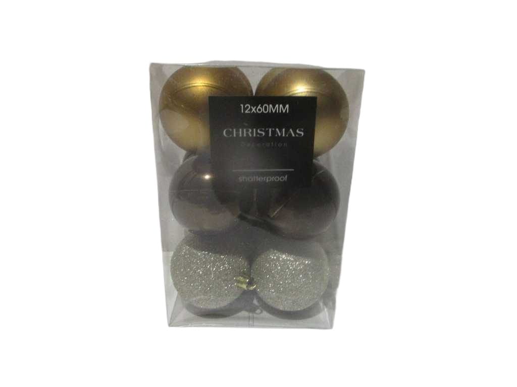 Ball Xmas 12x 60mm Amber
