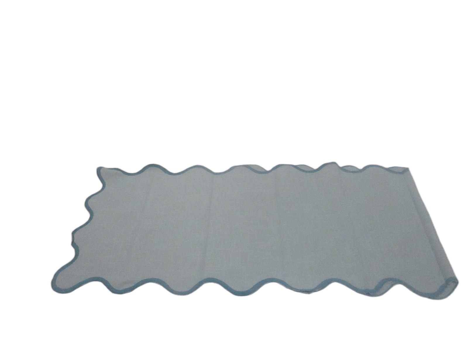 Runner 100% Cotton 220 Gsm With Embrodery 40x150 Blue