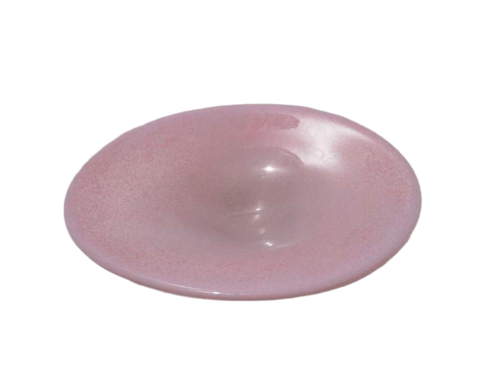 Stand Plate Blow Glass 4,4 Kgs Pink 36x29x11 Cm