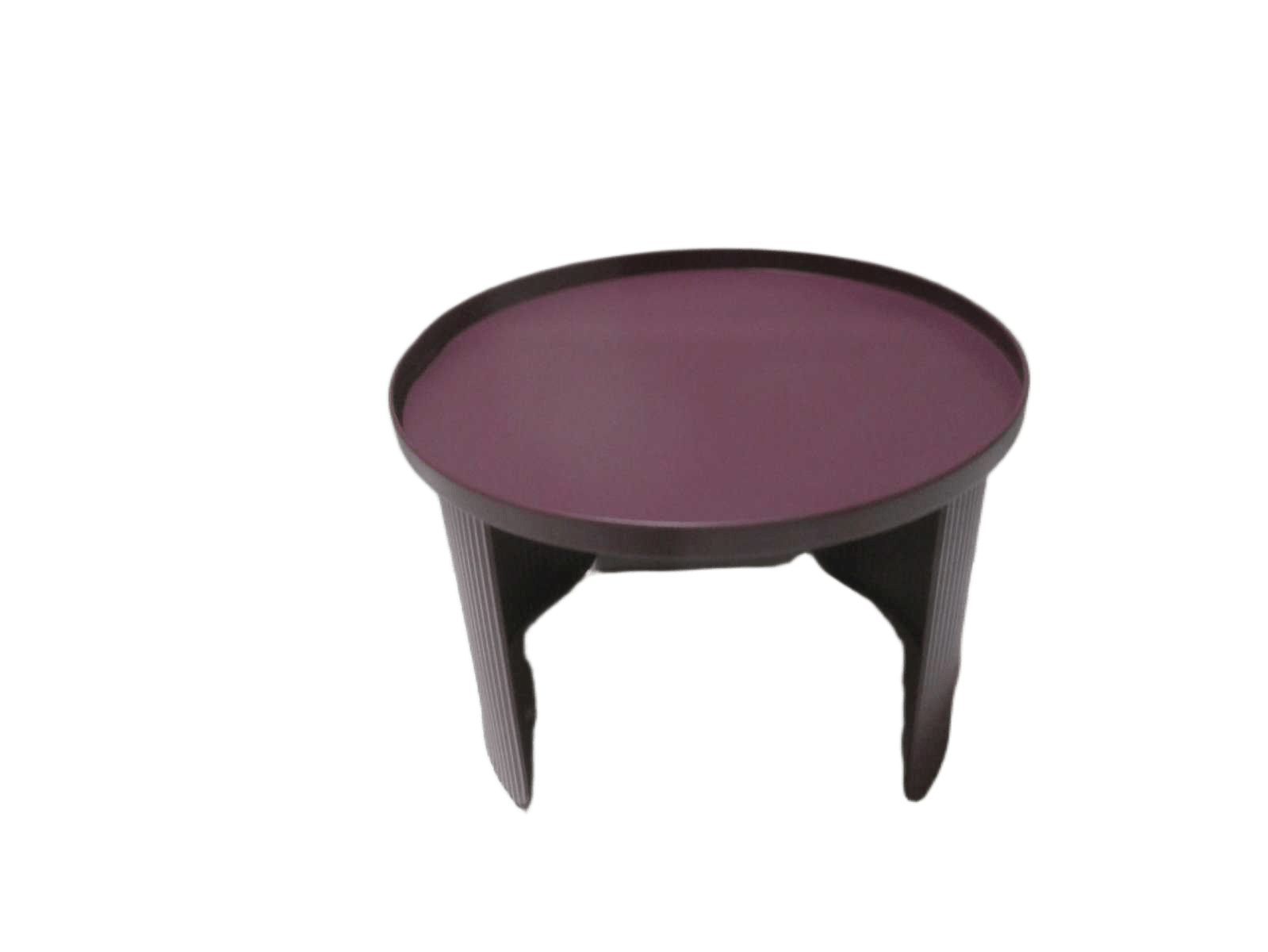 End Table Round Metal Burgundy 49,5x49,5x39,5 Cm