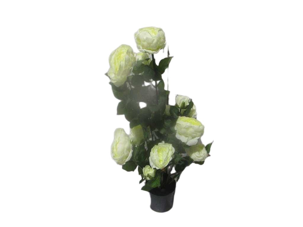 Artificial Tree,rose ,polyester, Plastic Stem 72cm White