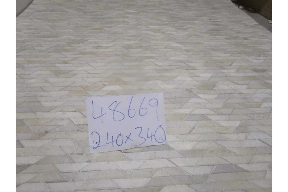 Carpet 100% Leather Handmade Hair On Hide