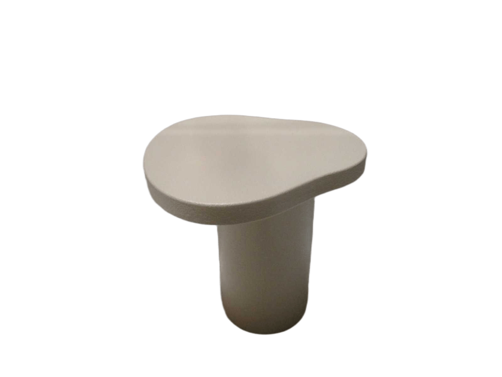 End Table Organic Mdf Ciment Effect Cream 48x48x47,5cm