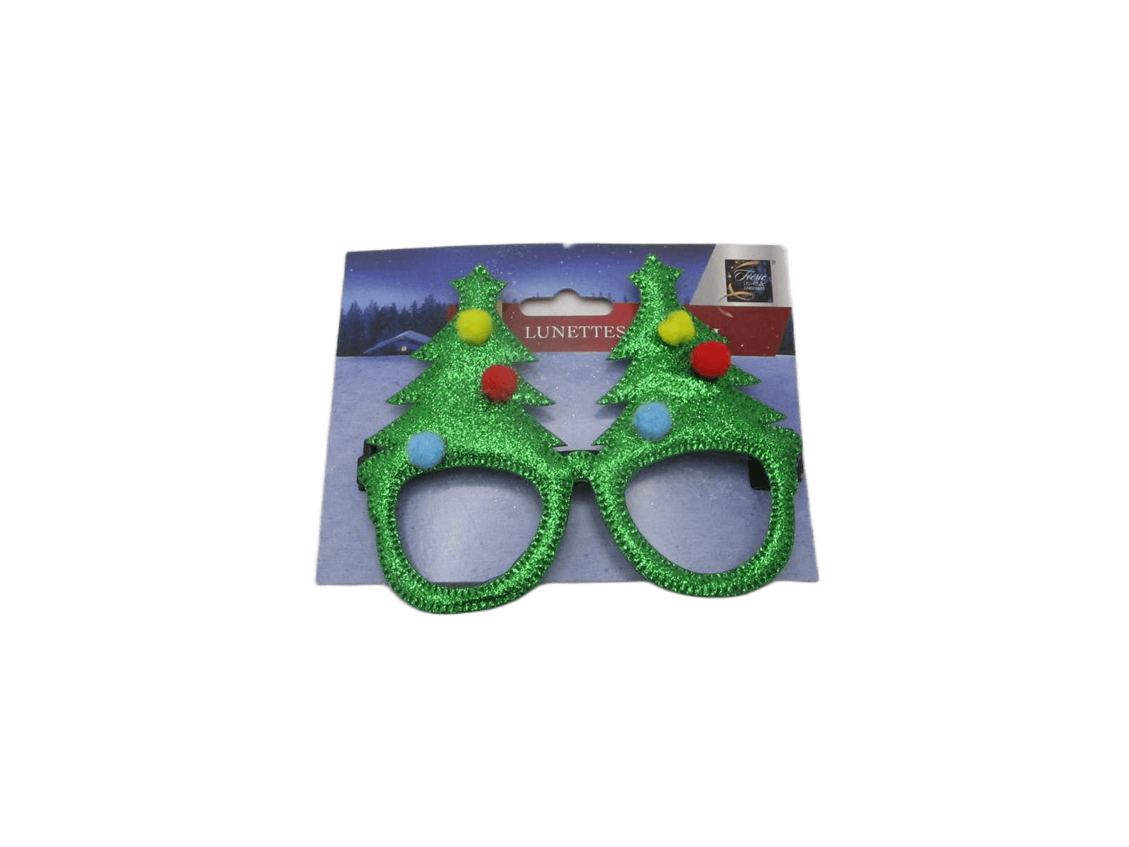 Christmas Pompom Tree Glasses
