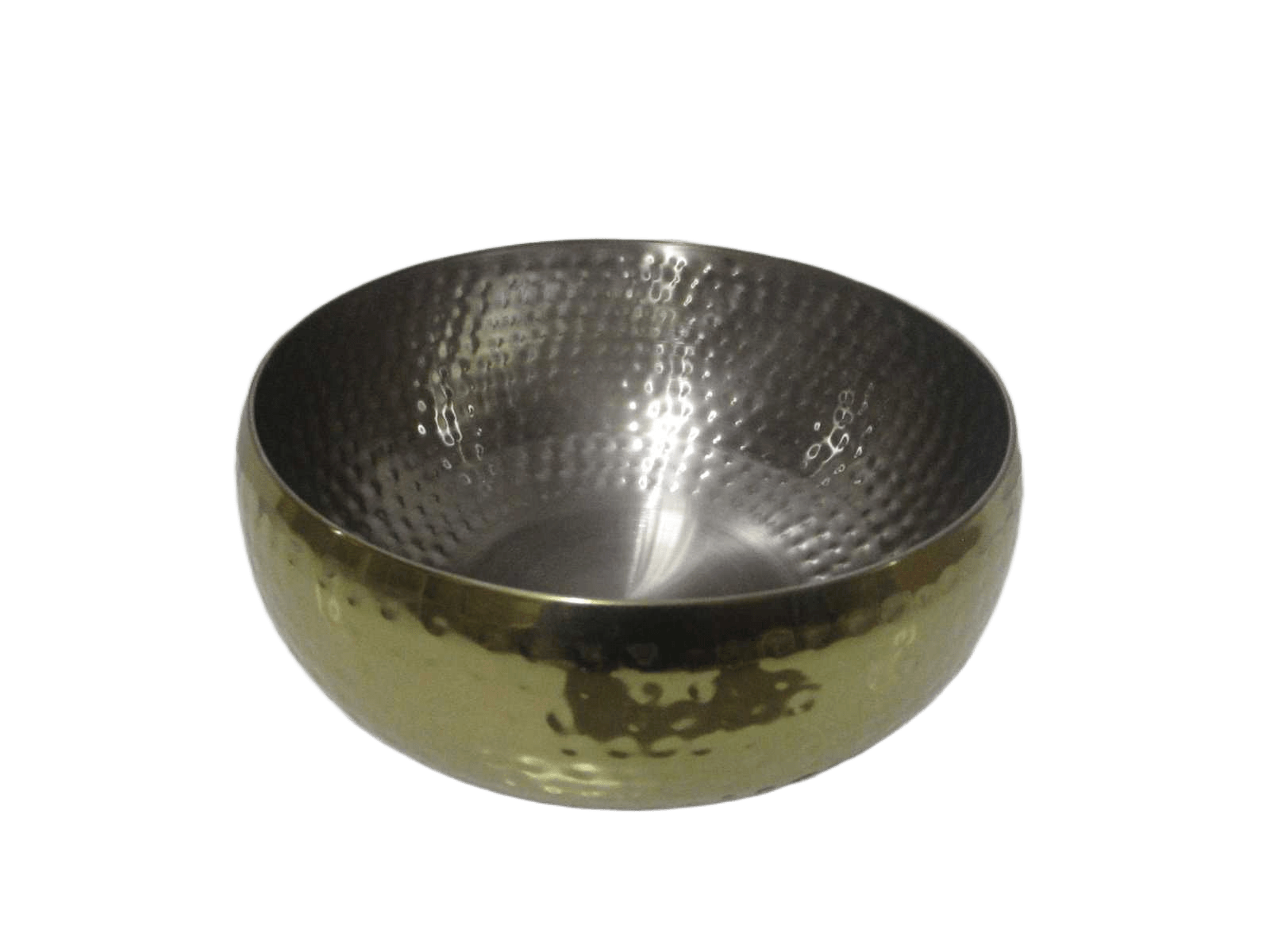 Round Salade Plate Stainless Steel Double Wall