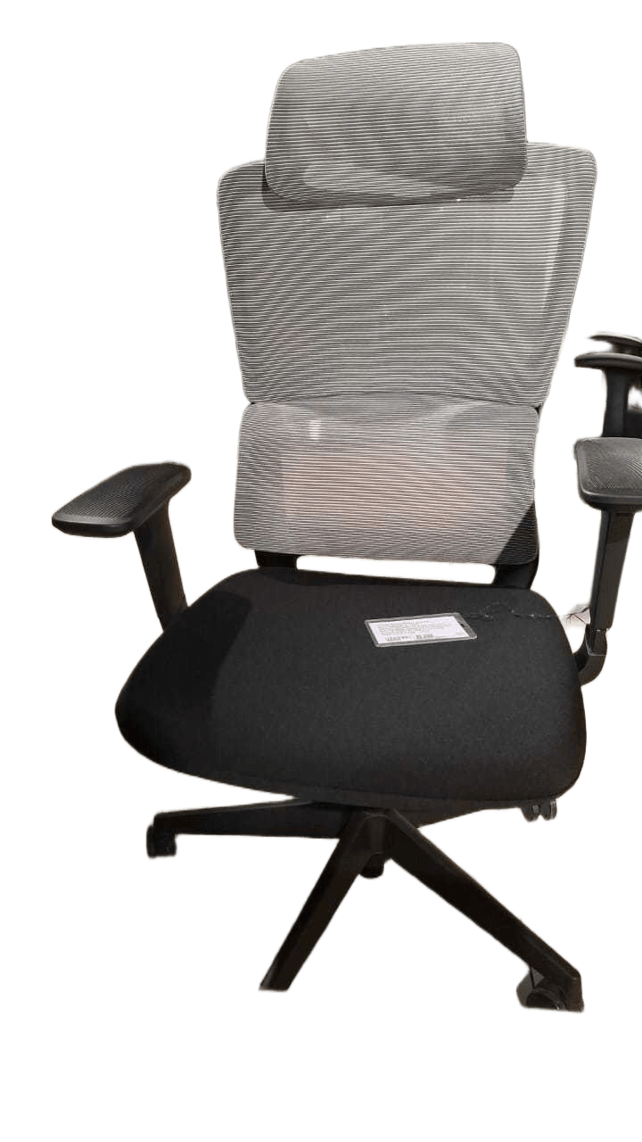 Chair Ergonomic Black, Mechanism: 5 Lock Weight-Sensitive Synchro Tilt Mechanism, Tension Auto Adjust. Black (680-730)*660*(1110-1170)