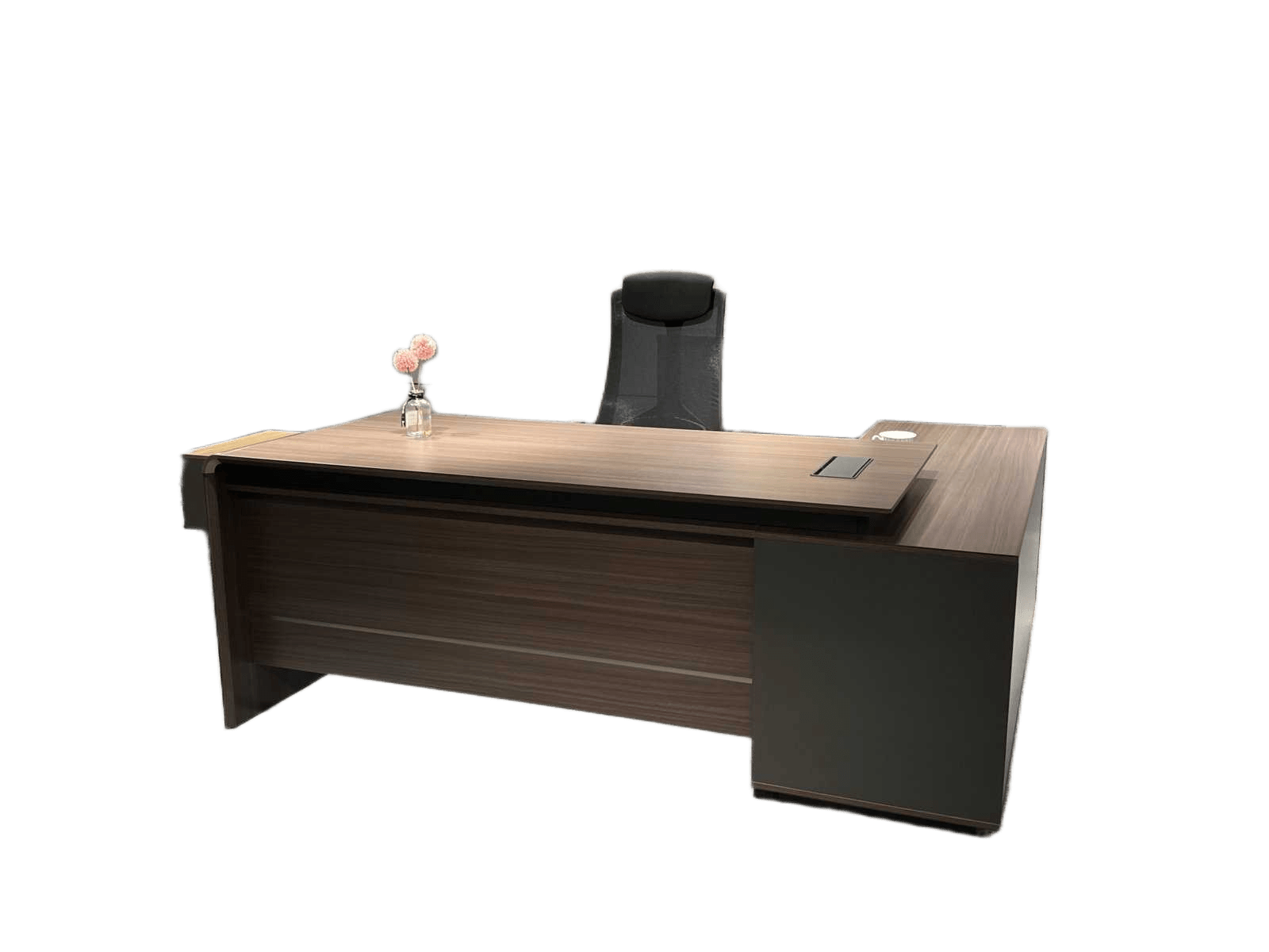 Executive Desk Na Red Oak Melamine 1800w*1650d*760h