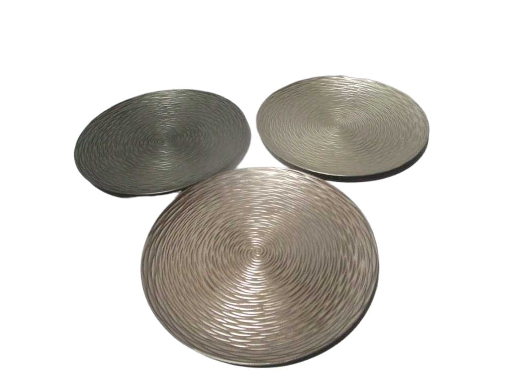 Charger Plate Mat Metallic