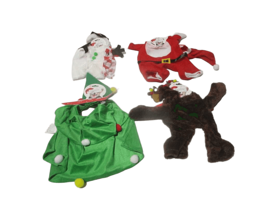 Pet Costume Xmas Designs 4ass