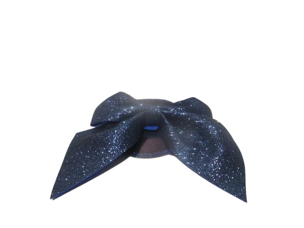Dk Bow Blue Glitter 20x25