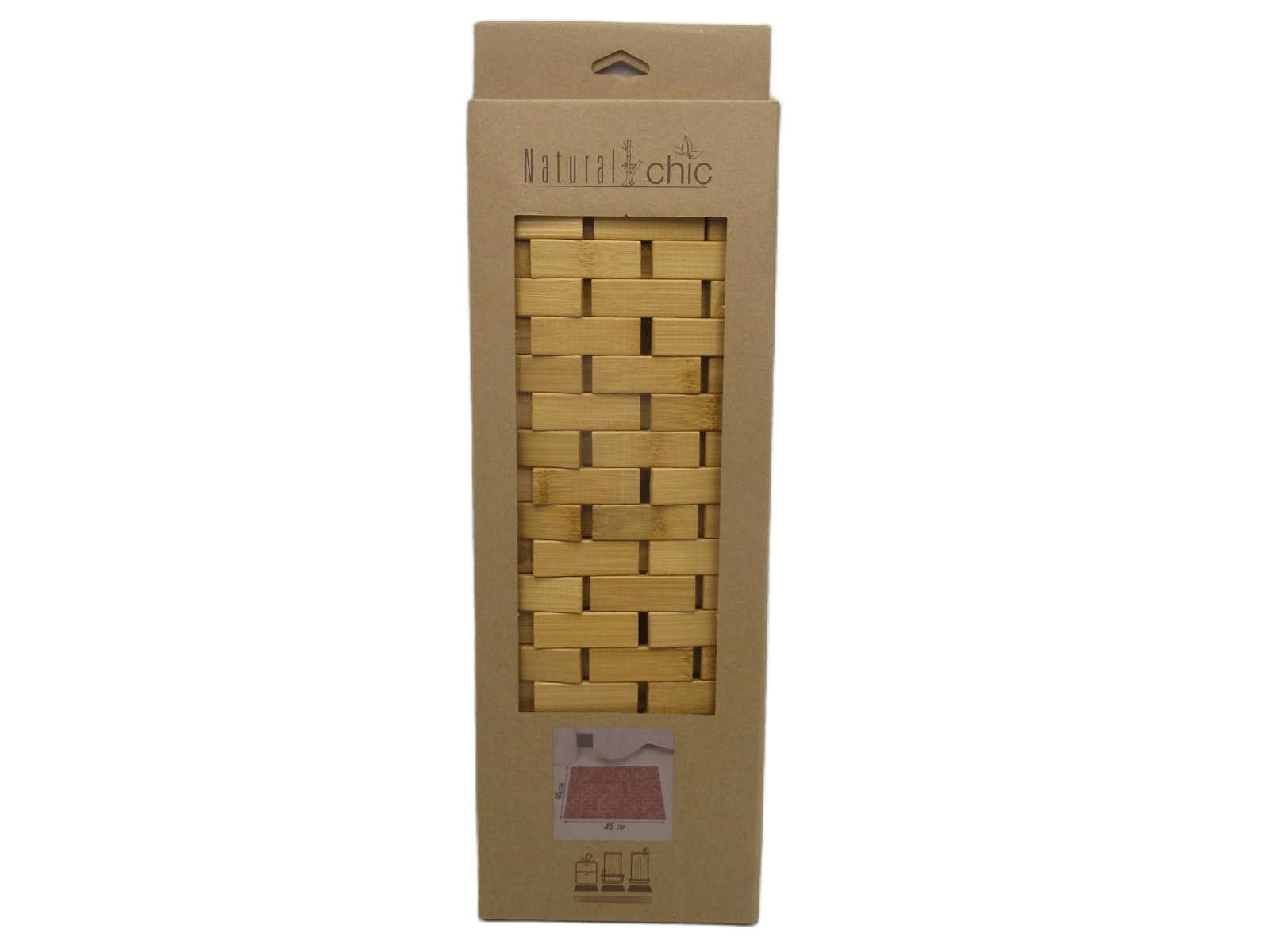 Non-Slip Bamboo Grating 45x45 Cm - Bamboo