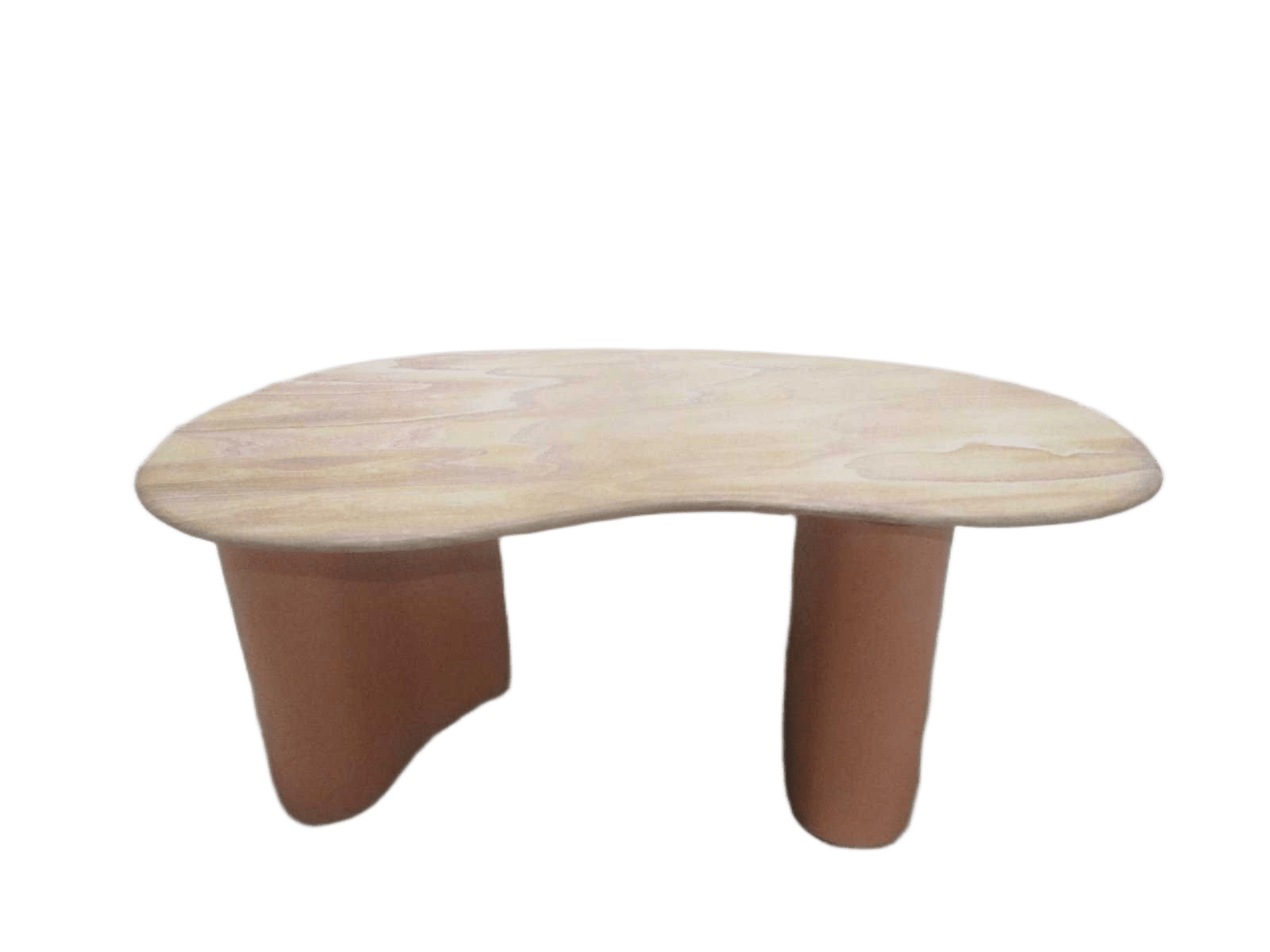 Console Table 2 Mm Iron Drums Raimbow Marble Top