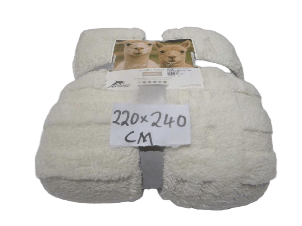 Blanket, 100% Polyester, 220gsm Packing: Color Card+cord White 220*240