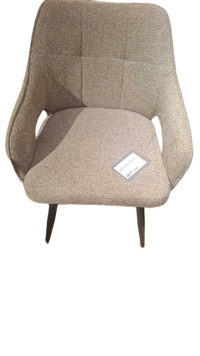 Chair Fabric 600x560x83 Q52-7 Brown + Grey Powder Coated