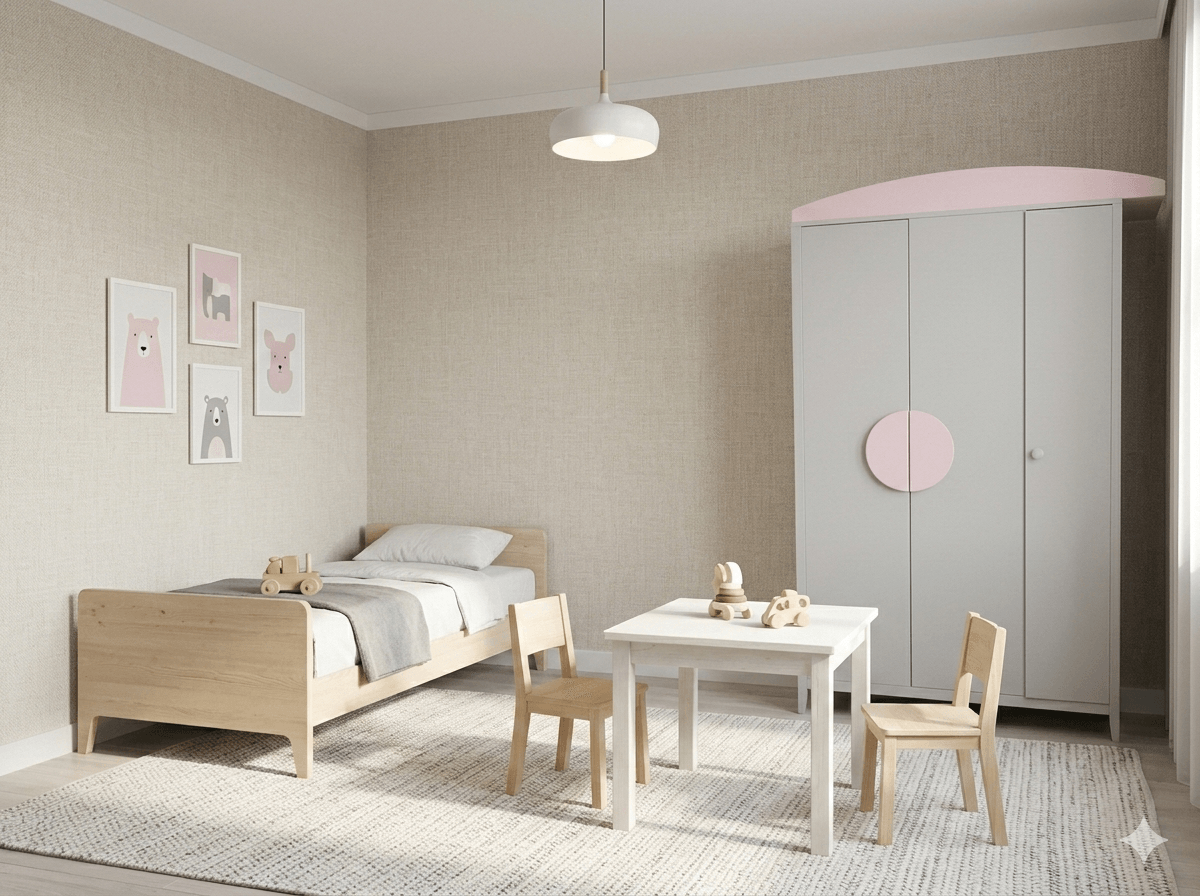 Wardrobe 3d Pink 1285*560*2128