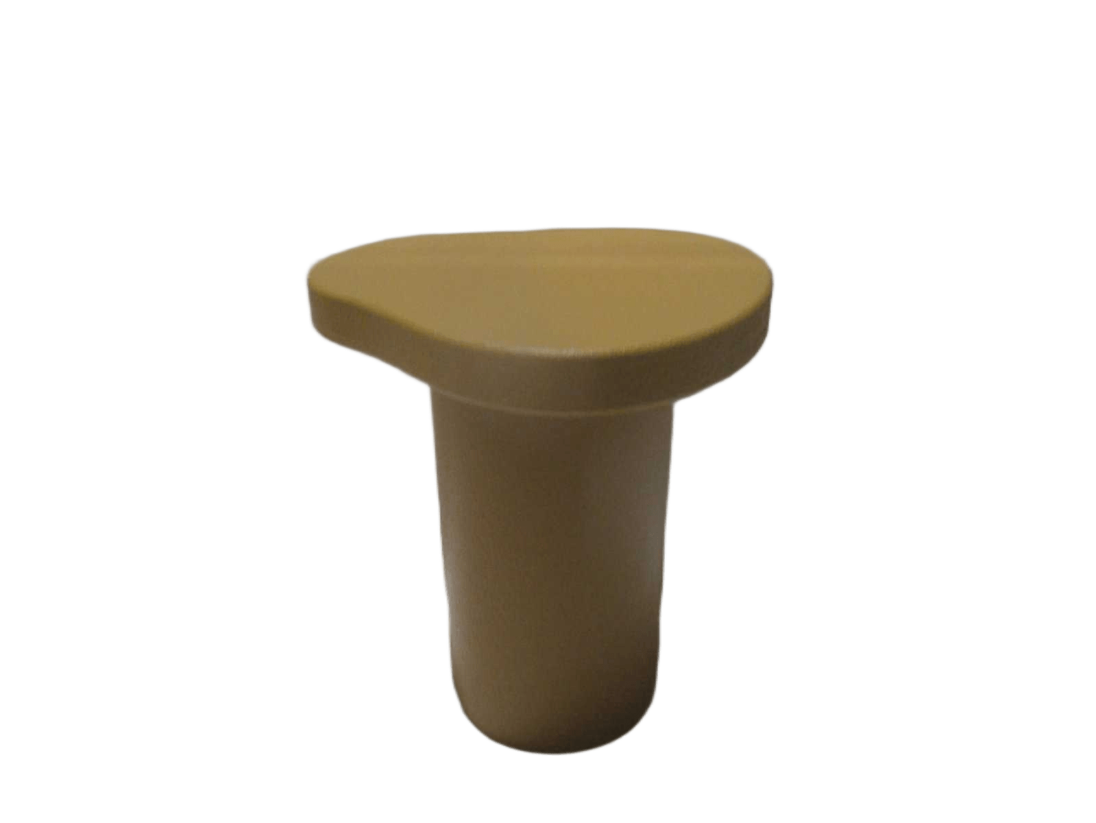 End Table Organic Mdf Ciment Effect Yellow 38x38x42 Cm