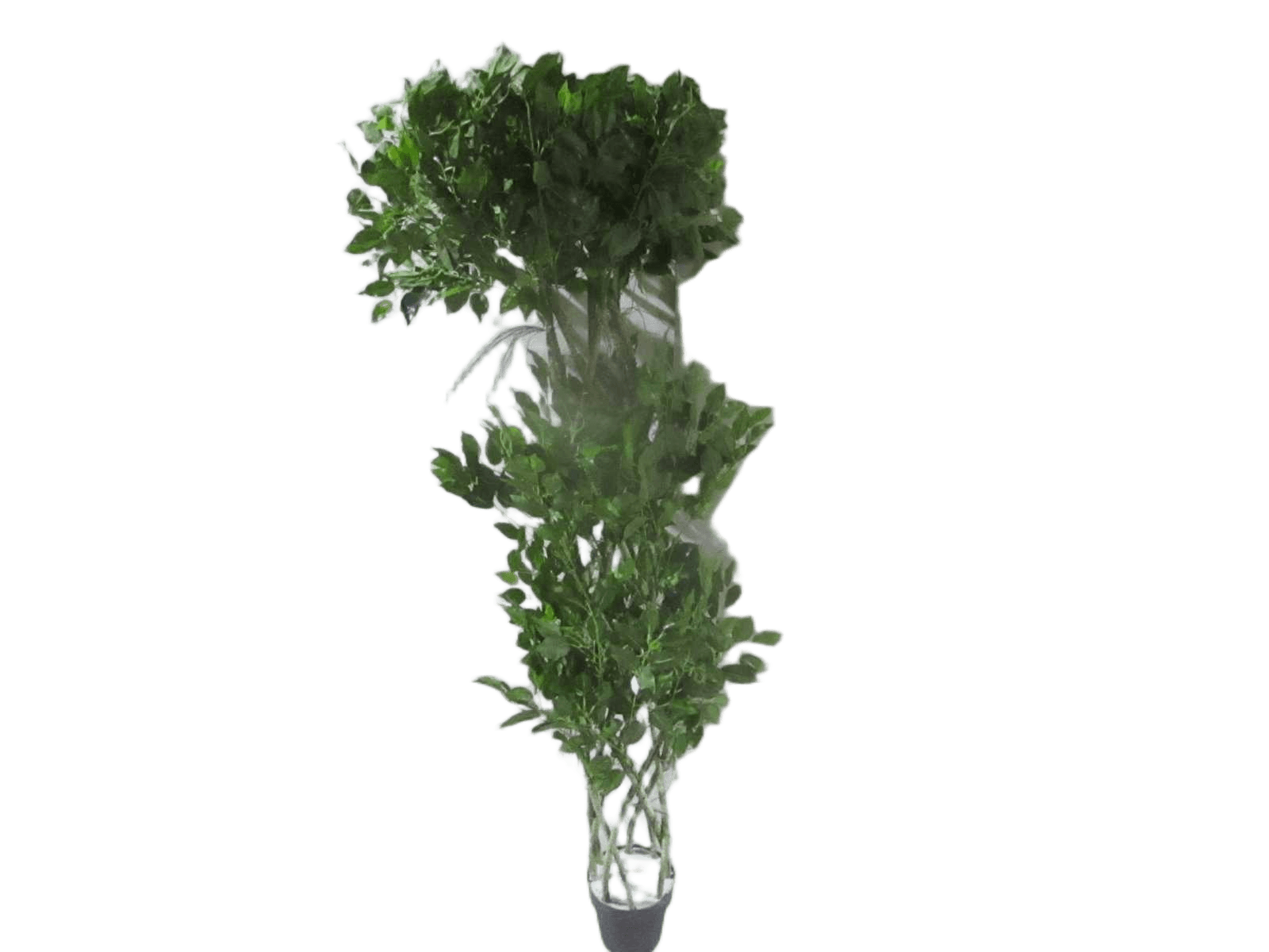 Artificial Plant 1.8m Three Layers Leaves With Flower Pot 8 Pole 36branches Fabric Leaves+plastic Branches+steel Green