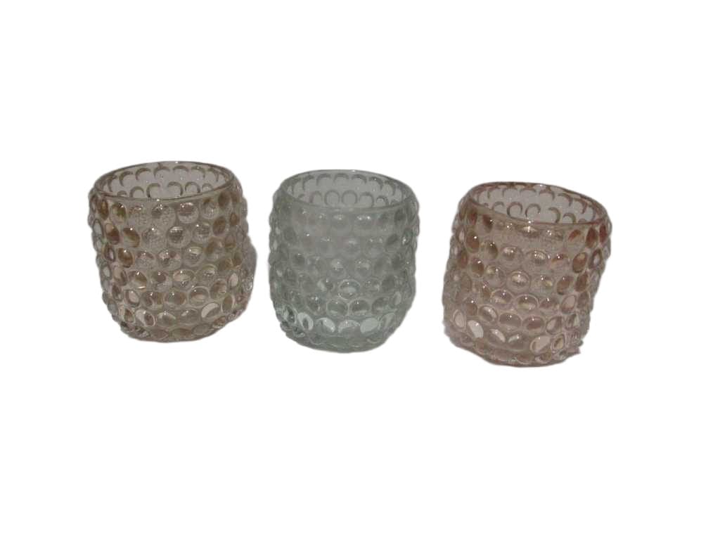 Tealight Holder Dots 3ass D