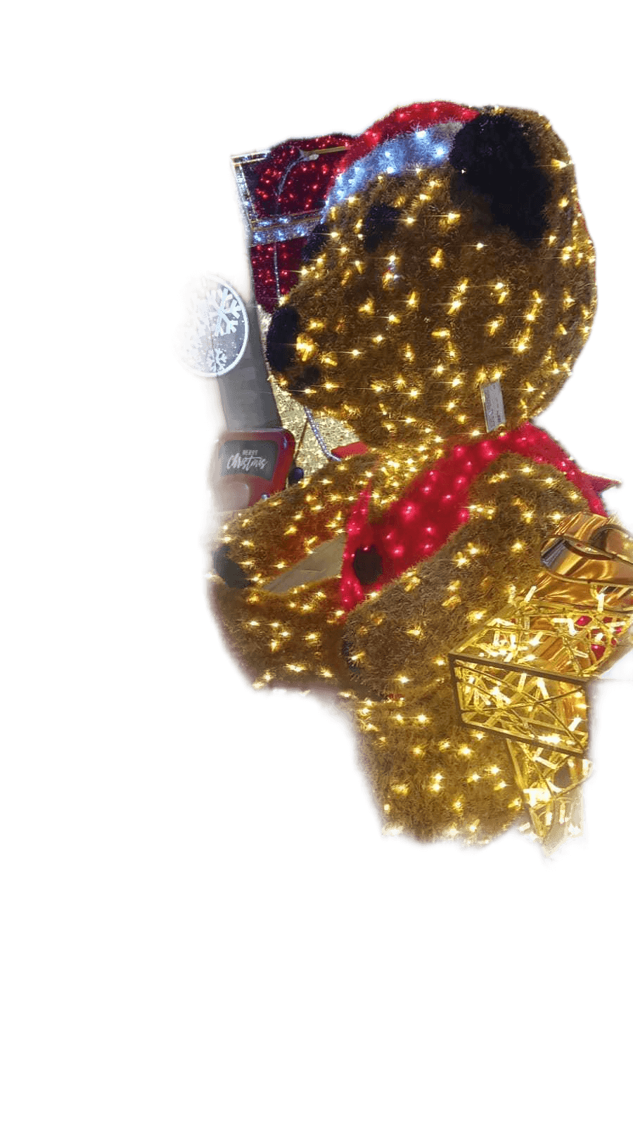 Christmas Deco Beer 3d Size:h1.8m, With 1200 Led,10m Leading Cable, With Ip67 Professional Transformer