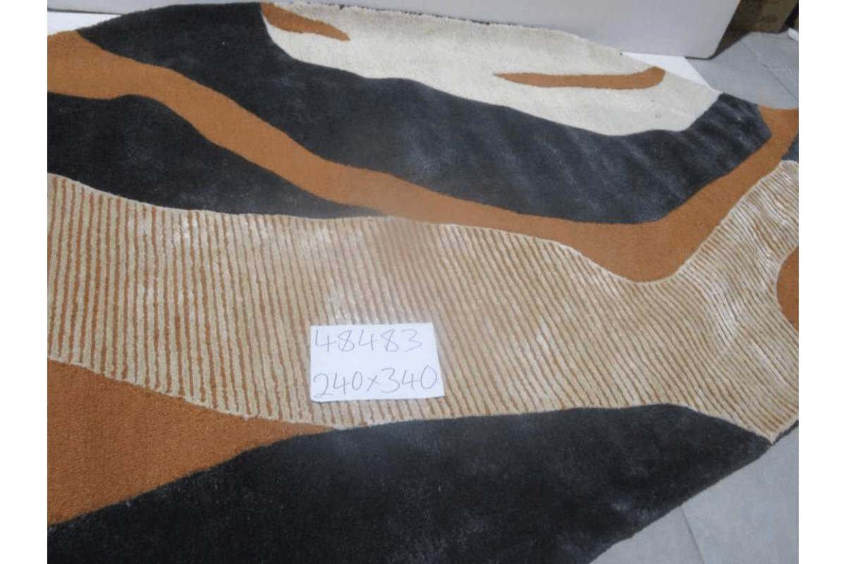 Rug Handtufted Wool / Polyester And Viscose - Kg - Cotton Back