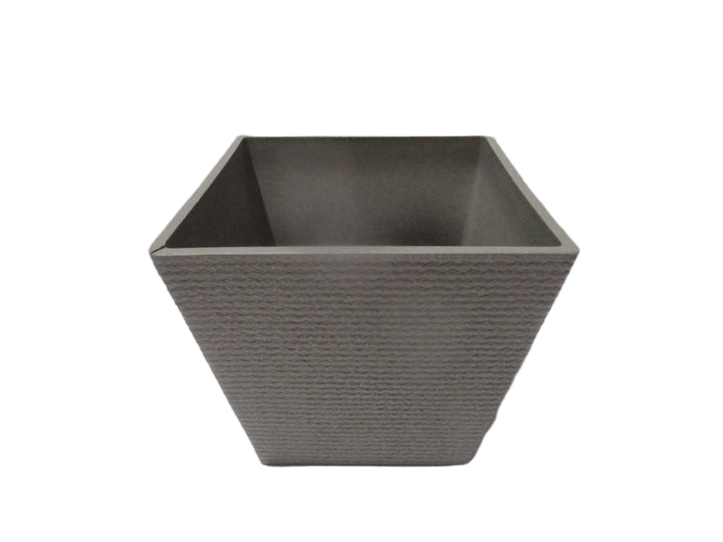 Pot Square Plastic Box Taupe 39.5*36cm