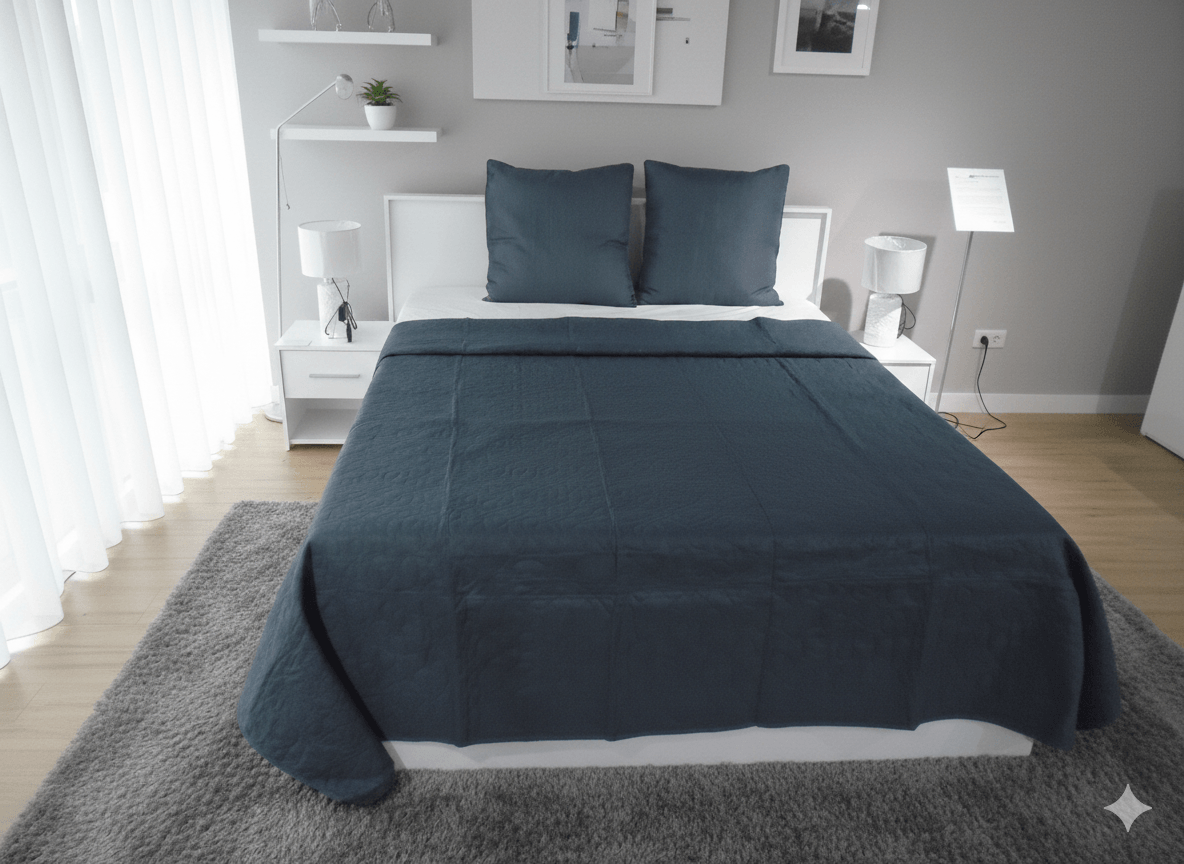 Bed Double160 Cm + Headboard 160x200 Cm + 2 Night Stands Garona 2no1f + Cabinet + Mirror