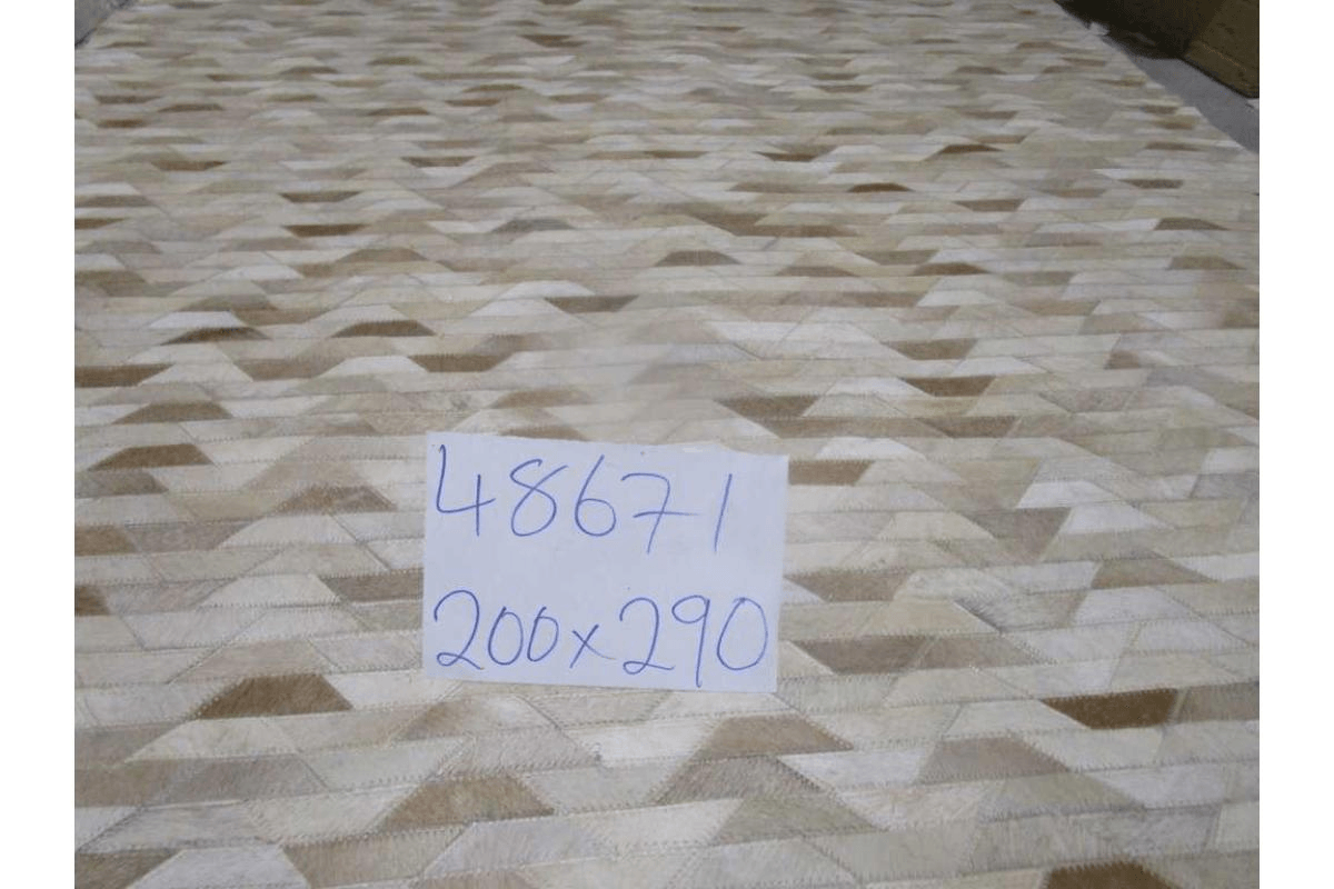 Carpet 100% Leather Handmade Hair On Hide