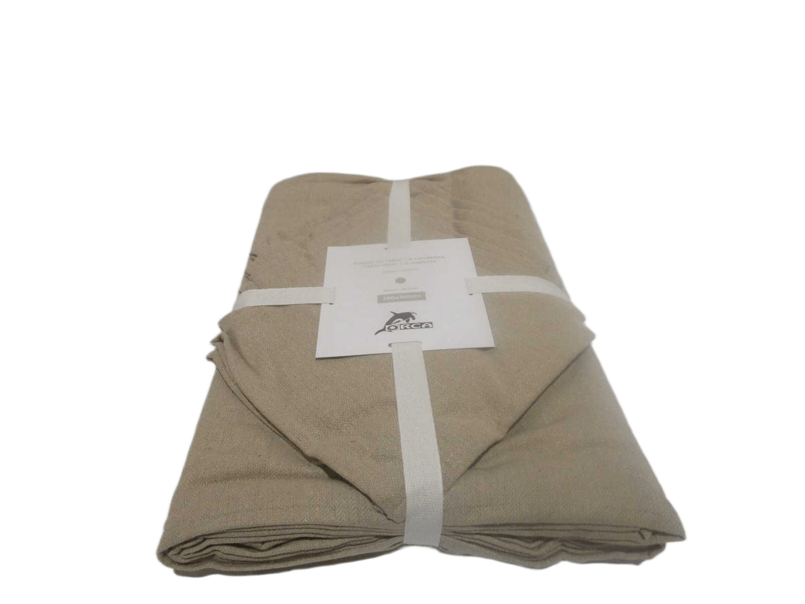 Table Cloth 250x150 + 6 Napkins 185 Gsm 90% Cotton 10% Polymix Herringbone Weave - Packing Ribbon Insert Card + Polibag 1cl=